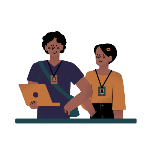 Illustration de personnes discutant